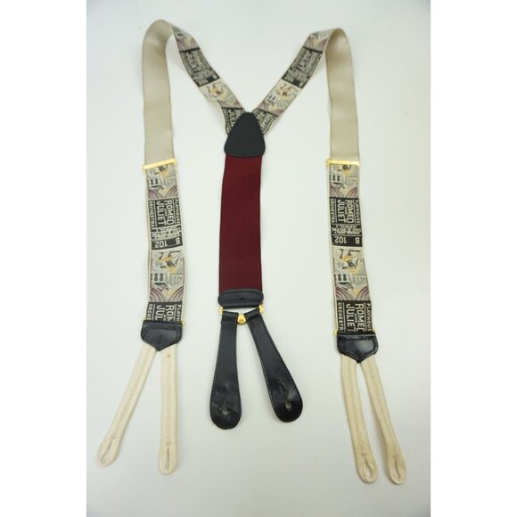 Trafalgar Romeo Juliet Shakespeare Limited Edition Button Fitting Suspenders - Picture 5 of 5